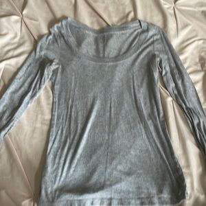 grey long sleeve